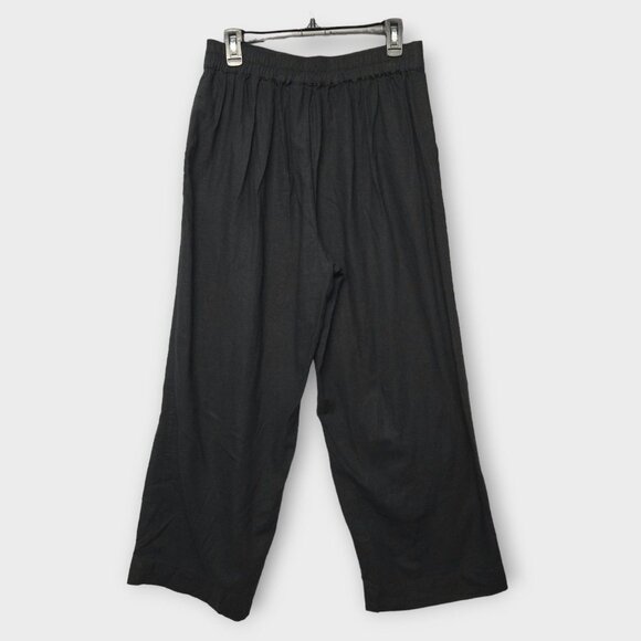 MADEWELL Women's Pull-On Straight Crop Pants in Black NWT - Picture 4 of 7